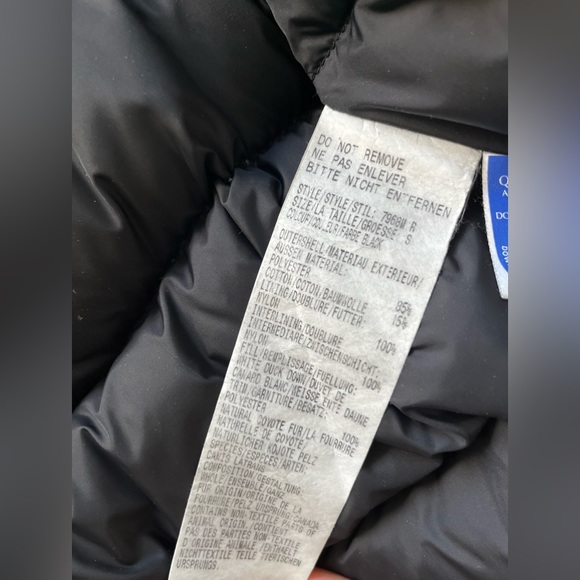 Canada Goose Black Borden Bomber Puffer Jacket - Picture 14 of 14